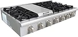Thor 48 Inch Professional Gas Rangetop in Stainless Steel