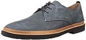 Clarks Men Trace Tailor Dark Grey Nubuck Leather Boat Shoes-11 (91261348397110)