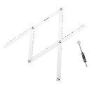 kowaku Clear Pantograph Artist Drawing Tool Lightweight Folding Enlarger Scale Ruler Multi-Functional Measuring for Office Map Painting Crafting Stationery