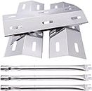 Criditpid Barbecue Replacement Parts for Ducane Grill 30400040, 3200, 3400, Ducane 3 Burner DUCHD1, 30500048, DUCHP1, 30500602, Stainless Steel Burner Tubes and Heat Plate Shields.