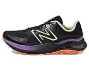 New Balance Women's DynaSoft Nitrel V5 Trail Running Shoe, Black/Phantom/Purple Fade, 10 XW