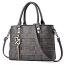 TIBES Designer Handbag for Women Ladies Handbags PU Leather Weave Shoulder Bag Women Top-Handle Purse