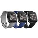 AmazonBasics Wristband Strap for Fitbit Versa & Versa 2 Watch (Pack 3)