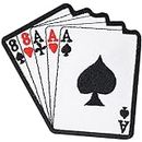 88AAA Poker Karten Cards Full House Texas Hold Em Koffer Biker Rockabilly Patch