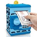 Piecis Piggy Bank for Kids,Electronic Password Code Money Safe, ATM Automatic Paper Money Scroll Saving Box, Toys for Boy Girl 4-8 Years Old on Children's Birthday Christmas Practical Gifts
