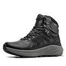 NORTIV8 Men's Hiking Boots Waterproof Outdoor Trekking Boots,Size 10,BLACK,SNHB241M