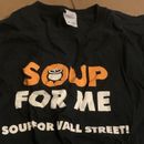 2011 SoupMan No Soup Tour Wall St Black Shirt 2XL Seinfeld Nazi Yeganeh NYC TV
