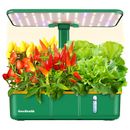 Hydroponics Growing System with LED Grow Light, Indoor Herb Garden 15 Pods