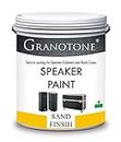 GRANOTONE Sand Finish Speaker Cabinet Paint Quick Drying Speaker Paint to Create Water & Scratch-Resistant Layer Water-Based Texture Paint for Metal & Furniture Non-Toxic Odour-Free Black 800gm