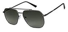 Vincent Chase by lenskart | Green Square Stylish Sunglasses | Polarized & UV Protected | For Men & Women | Medium | VC S12593/P