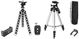 Tygot Gorilla Tripod/Mini (13 Inch) Tripod for Mobile Phone with Phone Mount & Remote | Flexible Gorilla Stand for DSLR & Action Cameras & Holder
