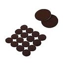 AKOAK 16 Pieces 2-Inch Furniture Round Felt Pads, Self-Adhesive,to Protect The Furniture and Floors,Brown