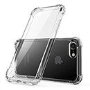 JGD PRODUCTS Shock Proof Protective Soft Back Case Cover for iPhone 7/8 (Transparent) [Bumper Corners with Air Cushion Technology]