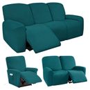 Fundas reclinables de 1/2/3 de asiento cubiertas elásticas para sillón protector de muebles