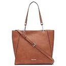 Calvin Klein Women's Reyna North/South Tote, Caramel Combo, One Size