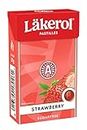 Lakerol sugar free mint gummy pastilles|Oral throat soothing mouth freshener| Swedish fruity soft lozenges | No artificial flavour & colour|100% Veg|Strawberry- 27g*6
