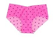 Victoria's Secret Women's No Show Hiphugger Panties, Pink Polka Dot, M
