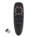 Voice Remote Air Mouse Remote, 2.4G RF Wireless Remote Control with 6 Axis Gyroscope and IR Learning, Air Fly Mouse with Voice Input for Android TV Box/PC/Smart TV/HTPC/Projector