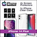 IPhone [7 8 11 12 13 14 15 PlusMiniProMax] TPU Case and 2x Screen Protector 's