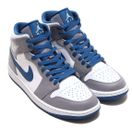 Scarpe uomo donna Nike Air Jordan 1 mid Truee blue  grigio blu dq8426 014