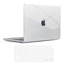 CASOSHIELD Compatible with New MacBook Air 15 inch Case 2023 Release A2941 M2 Chip with 15.3 Retina Display & Touch ID, Plastic Hard Shell Case with Keyboard Skin, Crystal Clear