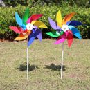 Molino de viento colorido para niños molino de viento jardín patio decoración de césped