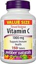 Webber Naturals Vitamin C Timed Release 1000 mg, 150 Tablets, For Bones, Teeth, Immune and Antioxidant Health