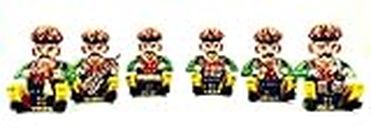 Pramod toys Handicraft Items for Home Decor Wooden Home Decorative Rajasthani Art and Crafts Musician Bawla Set (Set of 6 Piece;Height 2.75 Inch)