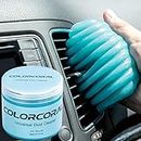 COLORCORAL Cleaning Gel for Car Universal Gel Cleaner Auto Detailing Car Vent Keyboard Cleaning Putty Car Interior Cleaner Dashboard Dust Remover Putty Auto Duster Wipes Swaps Cleaning Kit 160G