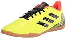 adidas Unisex Copa Sense.4 Indoor Soccer Shoe, Team Solar Yellow/Black/Solar Red, 12 US Men