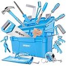 Hi-Spec 25pc Blue Beginners Carpentry Tool Kit Set. Complete Real Hand Tools for DIY Starters & Kids. Gift for Boys