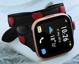 Fitbit Versa 2 Bands for Women Girls, Soft Leather Double Tour Bracelet...