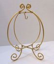 Pier 1 Imports Christmas Ornament Display Holder Foldable Gold Tone "9.25 Metal