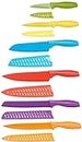Amazon Basics 12 -Piece Colored Knife Set