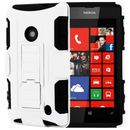 For Nokia Lumia 520 GoPhone COMBO Belt Clip Holster Case Phone Cover Kick Stand