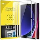 JETech Screen Protector for Samsung Galaxy Tab S9 Plus/Tab S9 FE Plus 12.4-Inch, with Easy Installation Frame, Tempered Glass Film, HD Clear, 2-Pack