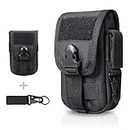 WYNEX Tactical Phone Pouch Molle, Smartphone Holster Bag EDC Utility Cellphone Lock Card Holder Organizer Fit for Waist Belt Case Include Tactical Gear Clip