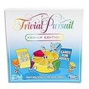 TRIVIAL PURSUIT - Family Edition - Quick Play Trivia for The Whole Family - Cards for Kids and Cards for Adults- 2+ Players - Family Board Games and Toys For Kids - Boys and Girls - Ages 8+