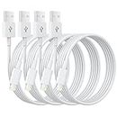 iPhone Charger Cable, 6FT/1.8M 4Pack MFi Certified USB to Lightning Cable Fast Charging iPhone Cord Compatible with iPhone 14 13 12 11 Pro Max XR XS 8 7 6 5...