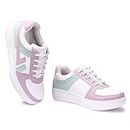 Bella Toes Women|Girls White Casual Stylish Sneaker Shoes for Women's| Girls-504 (Purple, Numeric_7)