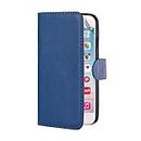 32nd Book Wallet PU Leather Flip Case Cover For Apple iPhone 6 & 6S, Design With Card Slot and Magnetic Closure - Deep Blue