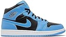 Nike Air Jordan 1 Mid Men's Shoes University Blue/Black White DQ8426 401 - Size 9
