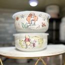 Disney Kitchen | Disney Winnie The Pooh & Little Mermaid Medium Size Ceramic Tupperware & Lids | Color: White | Size: Os