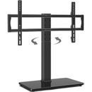 Universal TV Stand Base for 50-86 Inch Flat Panel/Curved Screen TVs, Table Top TV Stand with Swivel Mount
