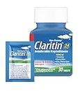 Claritin 24hr Non-Drowsy Allergy Relief, Loratadine Tablets - 30 + 1 Ct for at Home and On-The-Go Relief