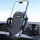 LOTUNY Car Phone Holder Mount, [Upgraded Vent Clip Never Fall Off] Universal Phone Holders for Your Car, Hands Free Air Vent Cell Phone Car Mount Compatible with iPhone Samsung and All 4.0-7.0 inches