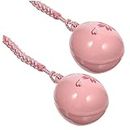 ABOOFAN 2pcs Cherry Blossom Water Sound Bell Car Cute Accessories Cell Phone Charms Bells Car Keychain for Women Cell Phone Automobile Accessories Flower Japan Pink Unique Copper