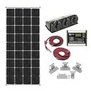 Zamp Solar Legacy Series 170-Watt Roof Mount Solar Panel Kit with Digital Charge Controller. Durable Off-Grid Solar Power for RV Battery Charging - KIT1005