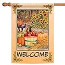 Toland Home Garden Autumn Bounty 28 x 40-Inch Decorative USA-Produced Double-Sided House Flag