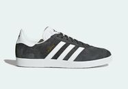 Adidas Originals Herren Gazelle Turnschuhe grau/weiß Schuhe UK 6,5 REF Z 364